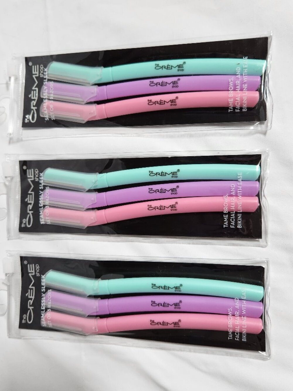THE CREME SHOP Seamlessly Sleek Razors - 3 Sets of 3